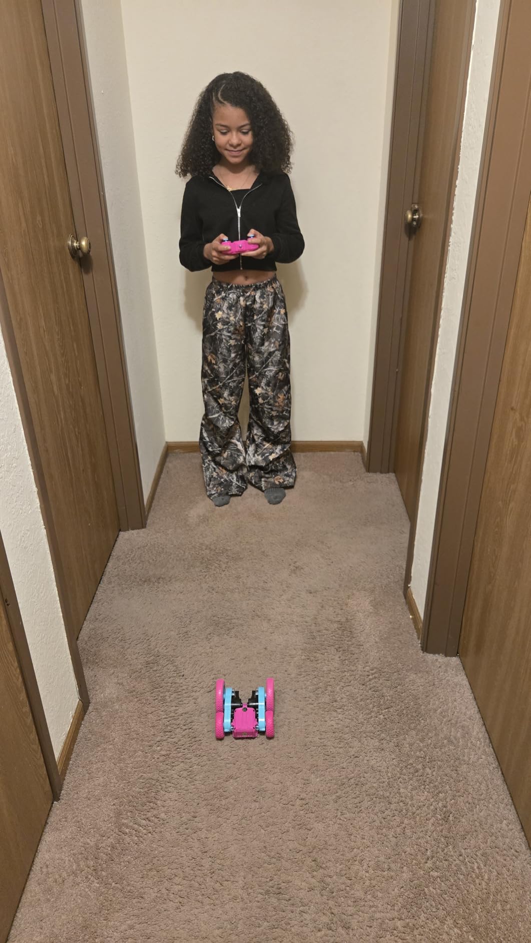 Force1 Tornado Blue LED Remote Control Car for Kids - Double Sided Driving Fast RC Cars 360 Flips, Outdoor 4WD Off Road Stunt RC Car, All Terrain Tires, RC Crawler Rechargeable Battery, 2.4GHz Remote customer photo 2
