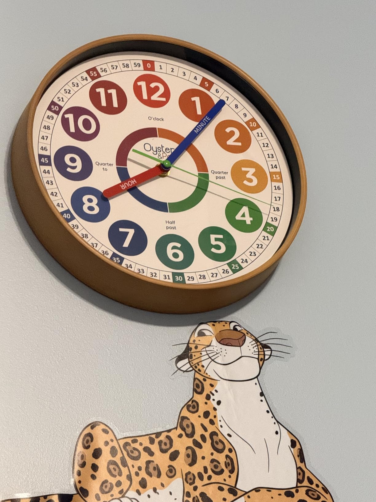 Oyster&Pop Kids Clock - Silent 10