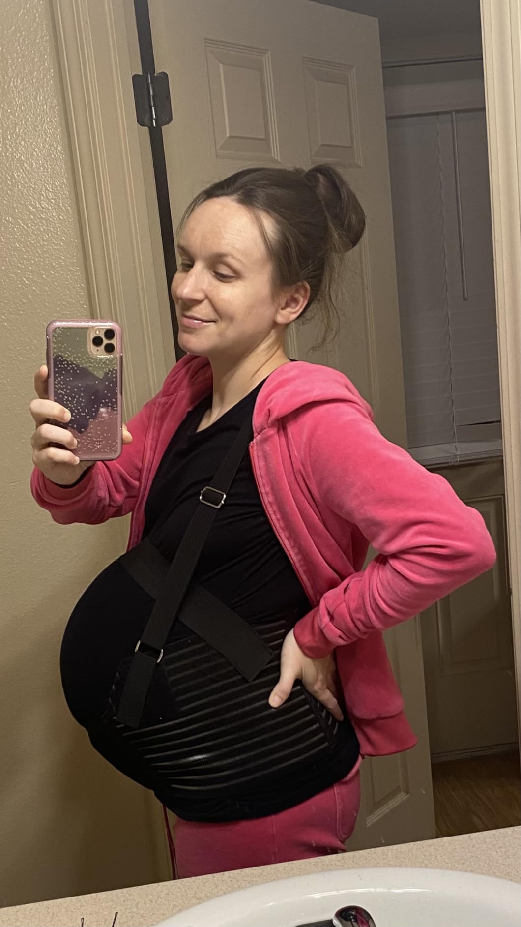 Belly Bands For Pregnant Women - Maternity Belt Pregnancy Support - Breathable Abdominal Binder, Back Support, Multiple Sizes And Colors For All Stages Of Pregnancy & Postpartum customer photo 1