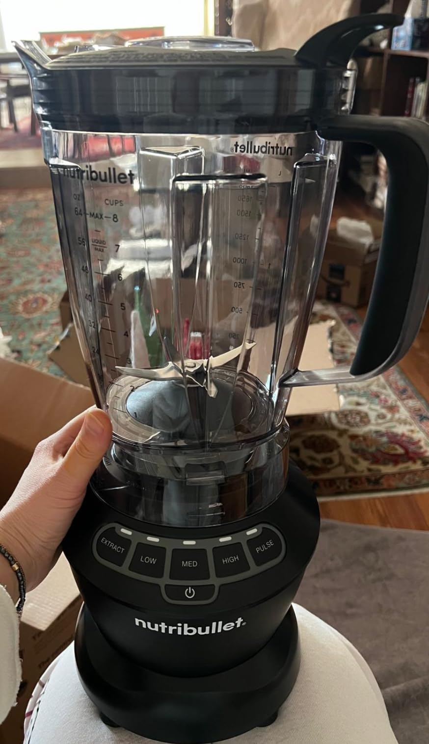 nutribullet Countertop Blender for Shakes, Smoothies, Food Prep, and Frozen Blending, 64 Ounces, 1200 Watt, Dark Gray NBF50400 customer photo 2