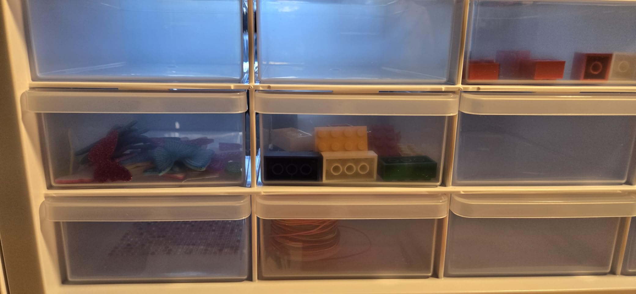 IRIS USA 26-Drawer Teacher Toolbox, Made in USA, Stackable Plastic Storage Drawers for Crafts, Stickers, Crayons, Markers, Beads, Hardware, Building Bricks, Organizer Cabinet, Garage Storage, Black customer photo 2