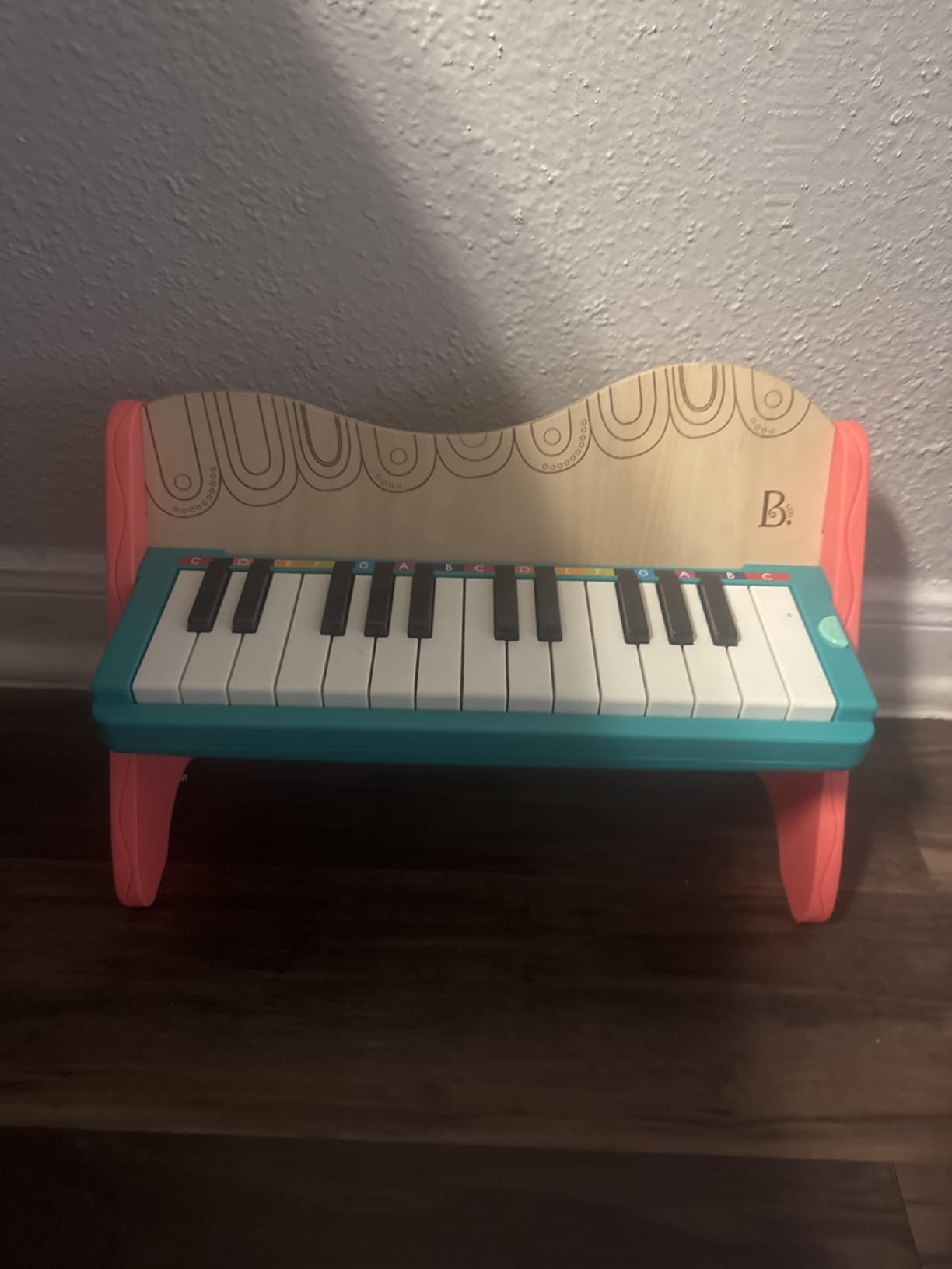 B. toys - Wooden Toy Piano for Toddlers, Kids - Color-Coded Keys with Songbook - Mini Maestro customer photo 1