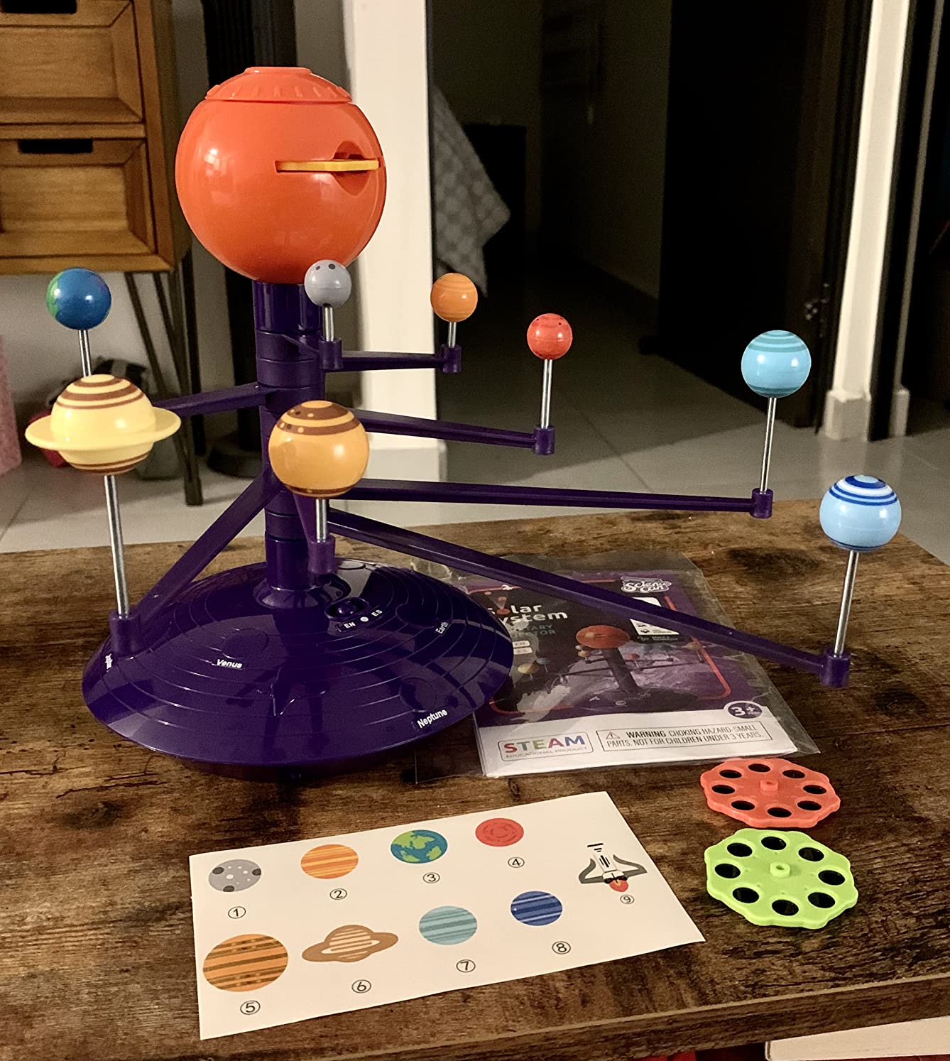Science Can Solar System for Kids, Talking Astronomy Solar System Model Kit, Planetarium Projector with 8 Planets STEM Space Toys for 3 4 5+ Years Old Boys Girls customer photo 2