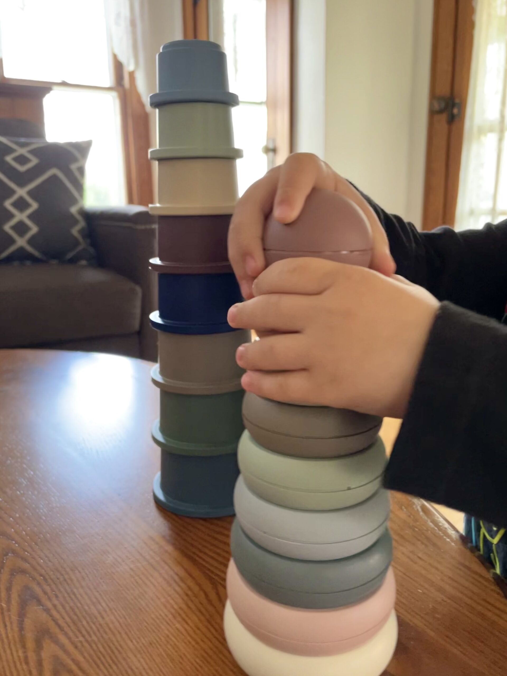 mushie Stacking Rings Toy | Made in Denmark (Rustic) customer photo 1