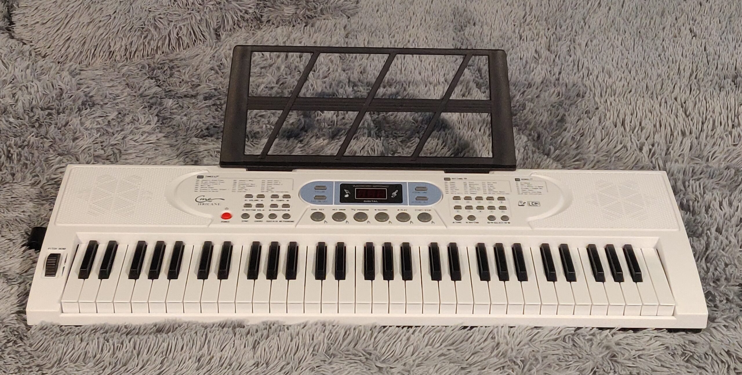 Keyboard Piano Lighted Keys for Beginner Adults Teens Kids, 61 Key Electronic Music Keyboard with Teaching Modes Powered by USB or Battery with LCD Display Microphone Headphone Jack customer photo 2