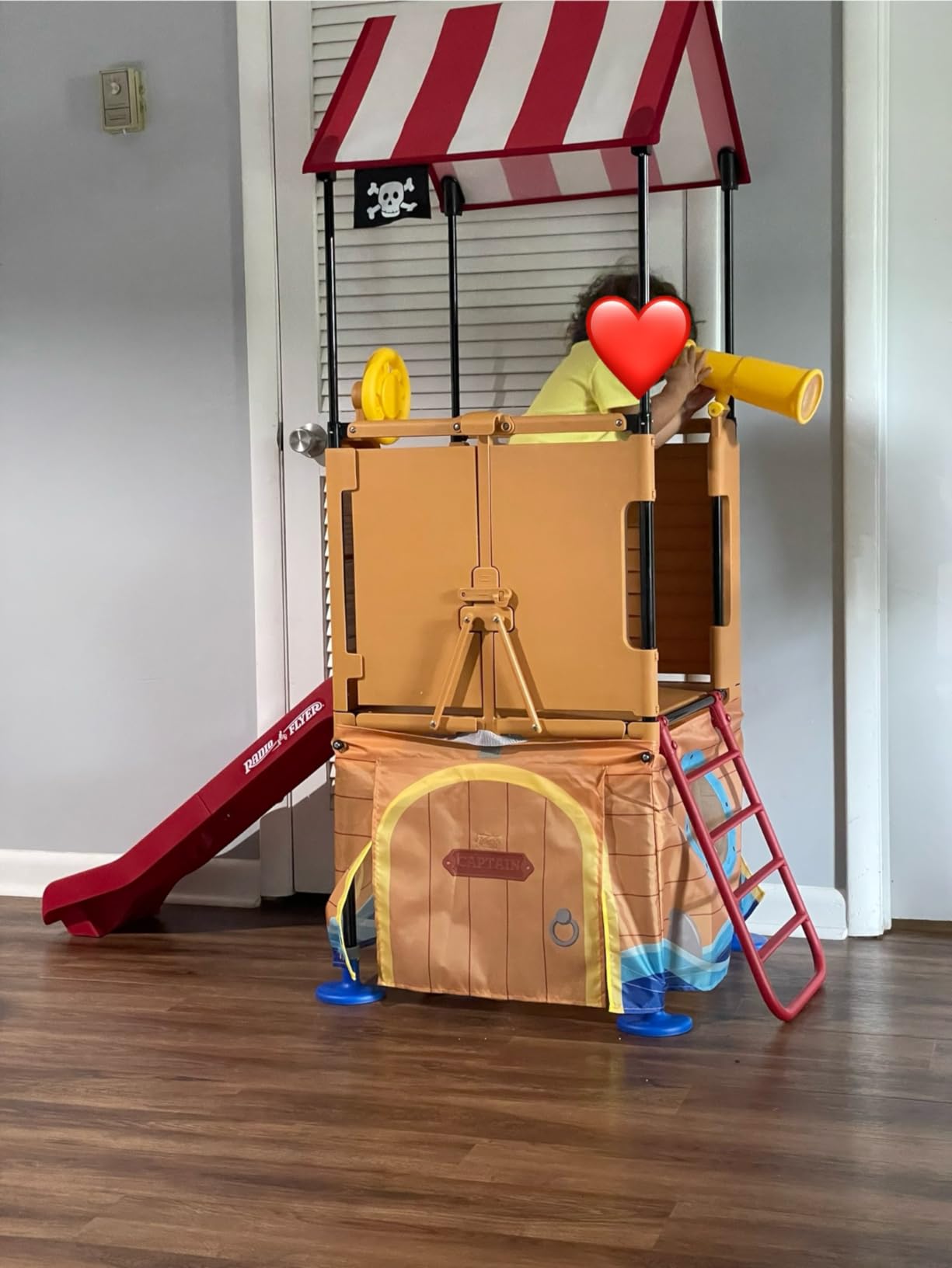 Radio Flyer Play & Fold Away Pirate Ship, Toddler Climber, Kids Playhouse for Ages 2-5 customer photo 2