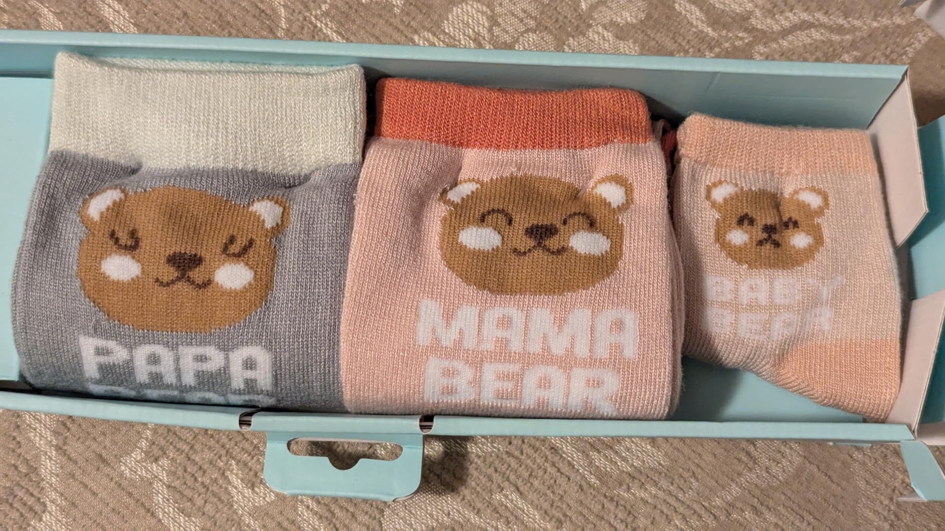 Pearhead Dad & Baby Matching Sock Set, Big & Little Slice Pizza Socks for Parent & Baby, White customer photo 2