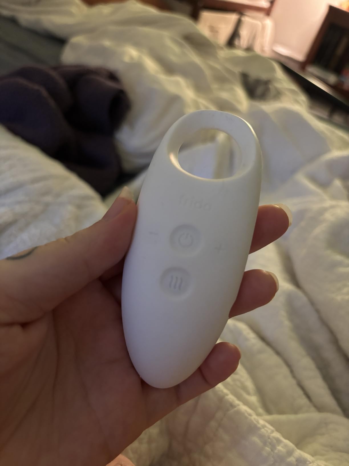 Frida Mom 2-in-1 Lactation Massager, Multiple Modes of Heat + Vibration for Clogged Milk Ducts, Increase Milk Flow, Breast Engorgement - USB Cord Included customer photo 1