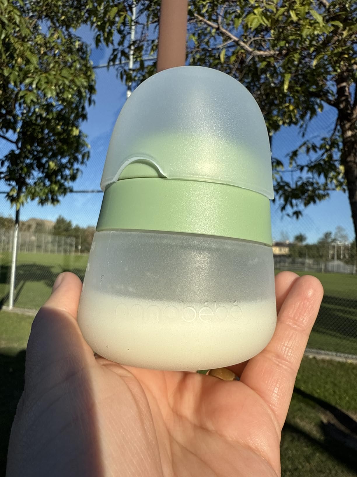Nanobebe Flexy Silicone Baby Bottle, Anti-Colic, Natural Feel, Non-Collapsing Nipple, Non-Tip Stable Base, Easy to Clean 2-Pack, White, 5 oz customer photo 2