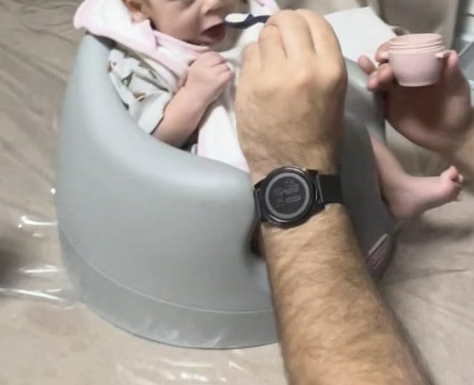 Nuby My Floor Seat - Portable Baby Chair with Soft Foam Cushion, Safety Harness, and High Back Design - 4+ Months - Gray customer photo 1