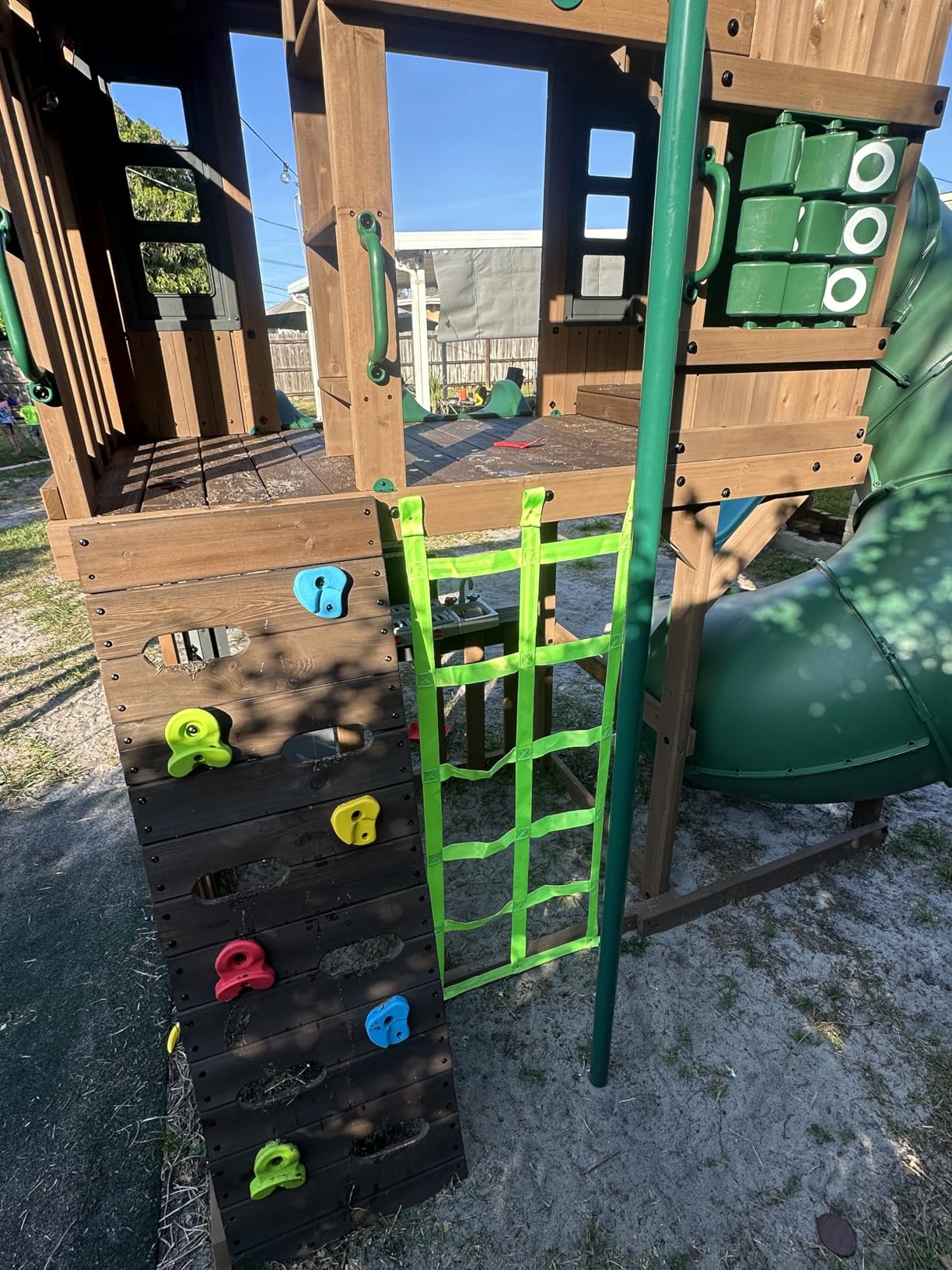 Climbing Net for Kids Outdoor, Climbing Cargo Net Kids Playground, Ninja Line Accessories For Ninja Warrior Obstacle Course, Climbing Rope Ladder for Ninja Slackline & Jungle Gyms Backyard customer photo 1