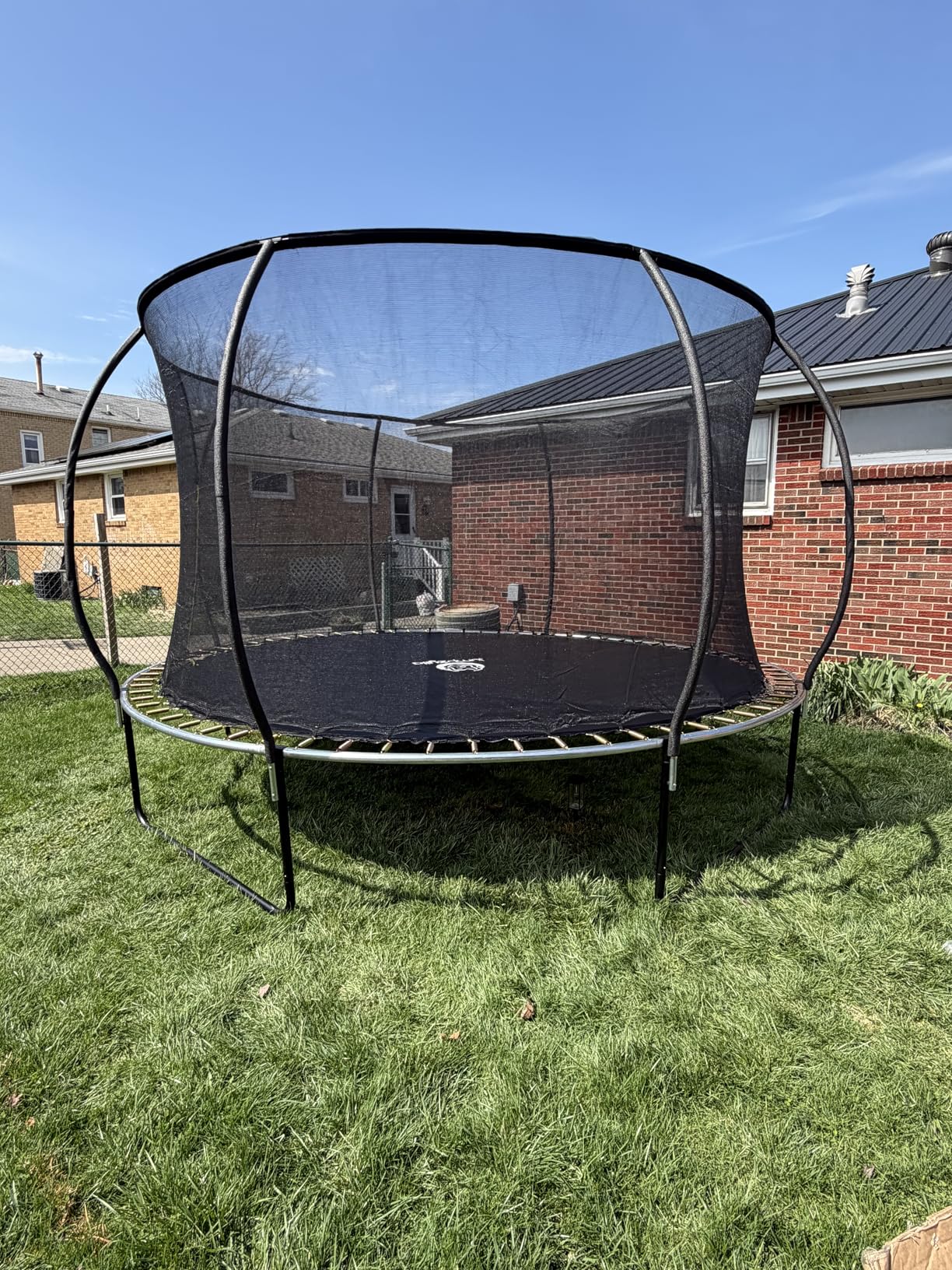 JUMPZYLLA Trampoline Outdoor 8FT 10FT 12FT 14FT 15FT 16FT with Enclosure, Non-Slip Ladder & Anti-Rust Coated Frame, ASTM Approved Recreational Backyard Large Trampoline with Net for Kids & Adults customer photo 2
