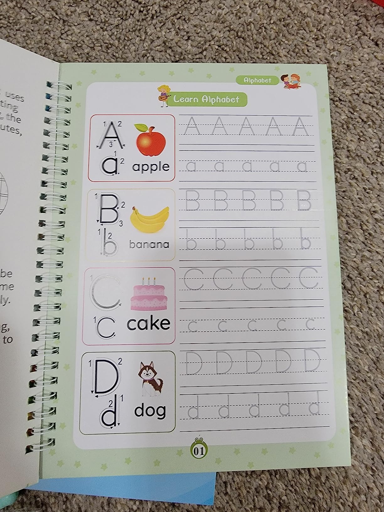 CosyCorner Magical Handwriting Workbooks Handwriting Practice Magic Copybook, Handwriting Aid Magic Pen Reusable Copybook Grooves Template Design for Children (4 Books, 10.2x7.2 in) customer photo 1