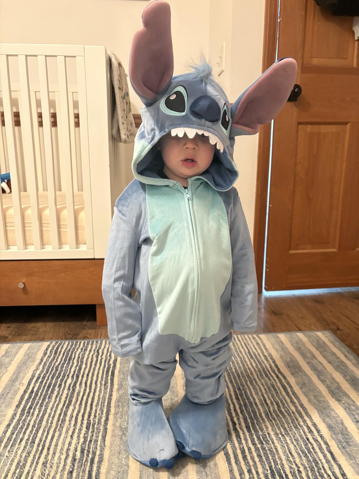 Spirit Halloween Lilo and Stitch Toddler Stitch Costume | Officially Licensed | Disney | Stitch Cosplay | Onesie Outfit customer photo 1