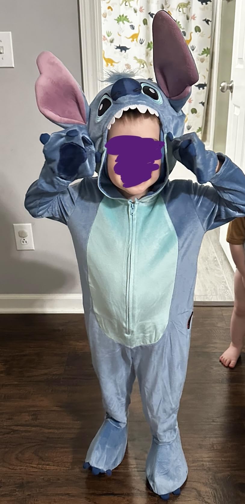 Spirit Halloween Lilo and Stitch Toddler Stitch Costume | Officially Licensed | Disney | Stitch Cosplay | Onesie Outfit customer photo 2