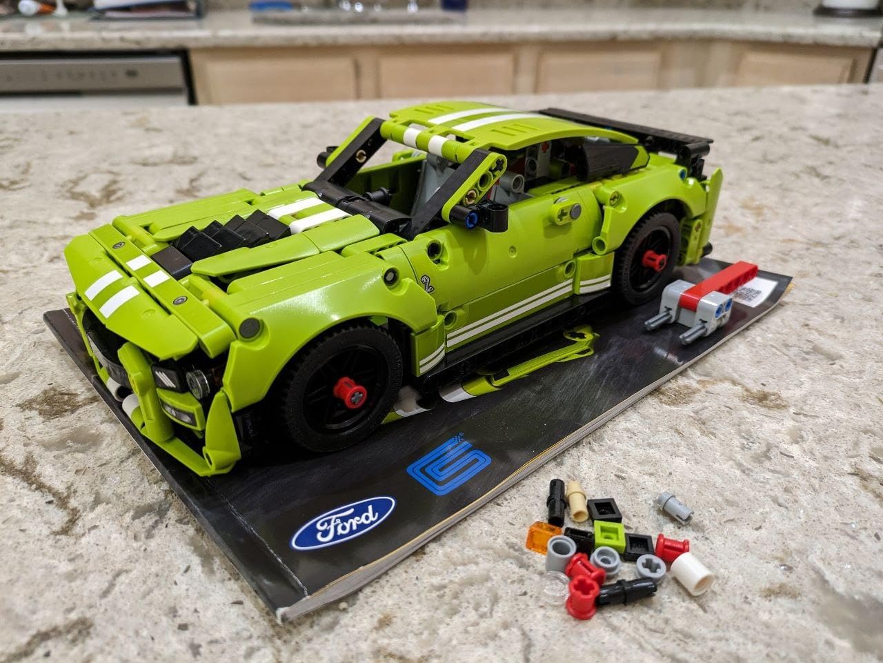 LEGO Technic Ford Mustang Shelby GT500 Toy Car - Building Toy for Boys & Girls, Ages 9+ Years - Pull Back Car W/AR App for Pretend Play - Gift Ideas - 42138 customer photo 1