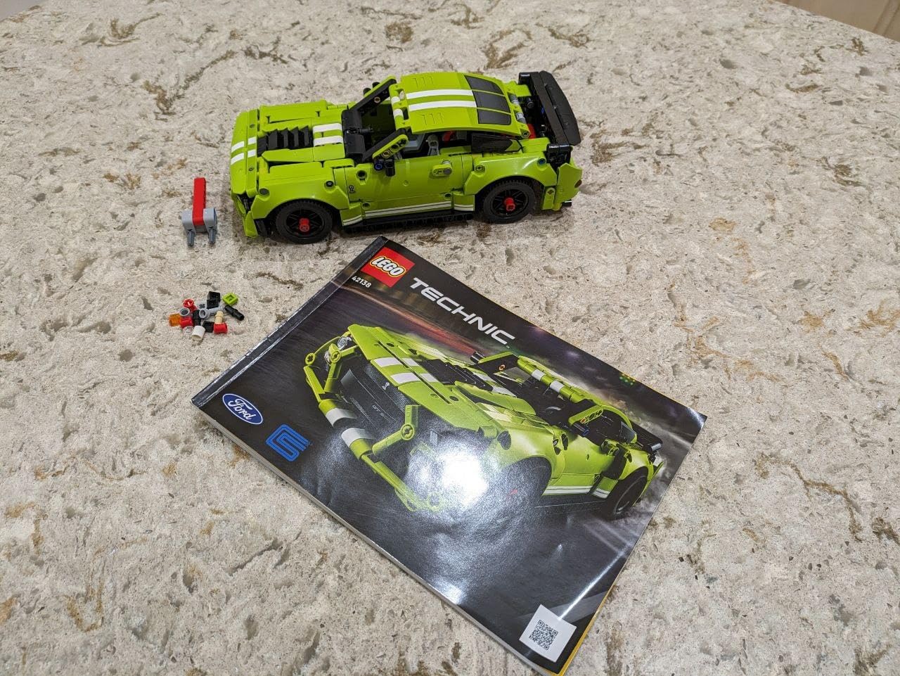 LEGO Technic Ford Mustang Shelby GT500 Toy Car - Building Toy for Boys & Girls, Ages 9+ Years - Pull Back Car W/AR App for Pretend Play - Gift Ideas - 42138 customer photo 2