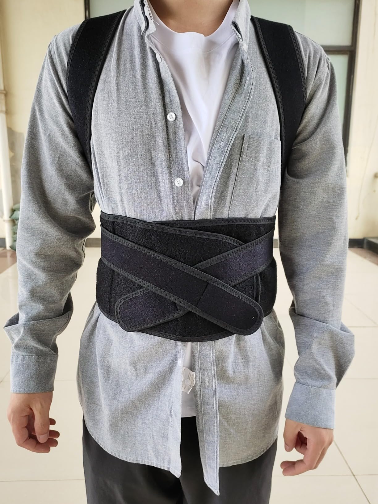 Selbite Posture Corrector for Men and Women - Back Brace for Upper and Lower Body Support - Adjustable Straightener with Pain Relief and Muscle Memory (Small) customer photo 2