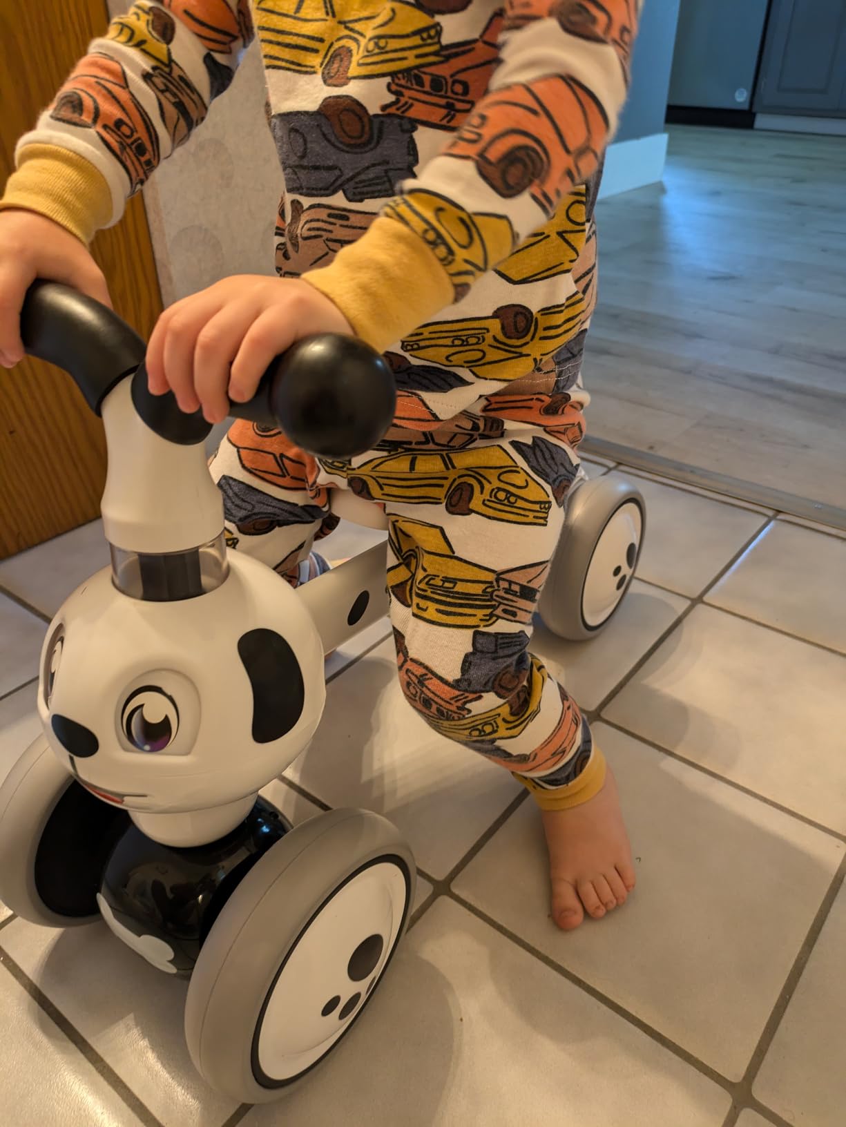 YGJT Baby Balance Bike for 1 Year Old Boy and Girl, Indoor Outdoor Non-Pedal Baby Walker Toys for 10-36 Months Toddlers, Silent Wheels, 1st Birthday Gift, Kids First Bike Tiger customer photo 1