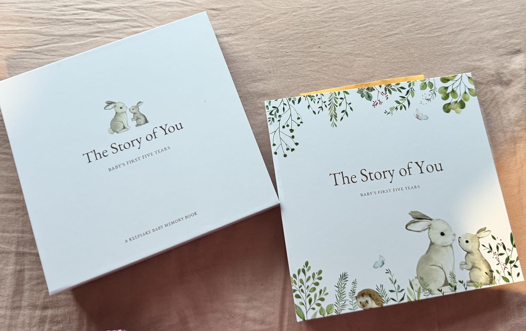 Keepsake Memory Book for Baby Boy or Girl Timeless First 5 Year Baby Book A Milestone Book to Record Every Event from Birth to Age 5 Gender Neutral Journal Scrapbook Photo Album customer photo 2