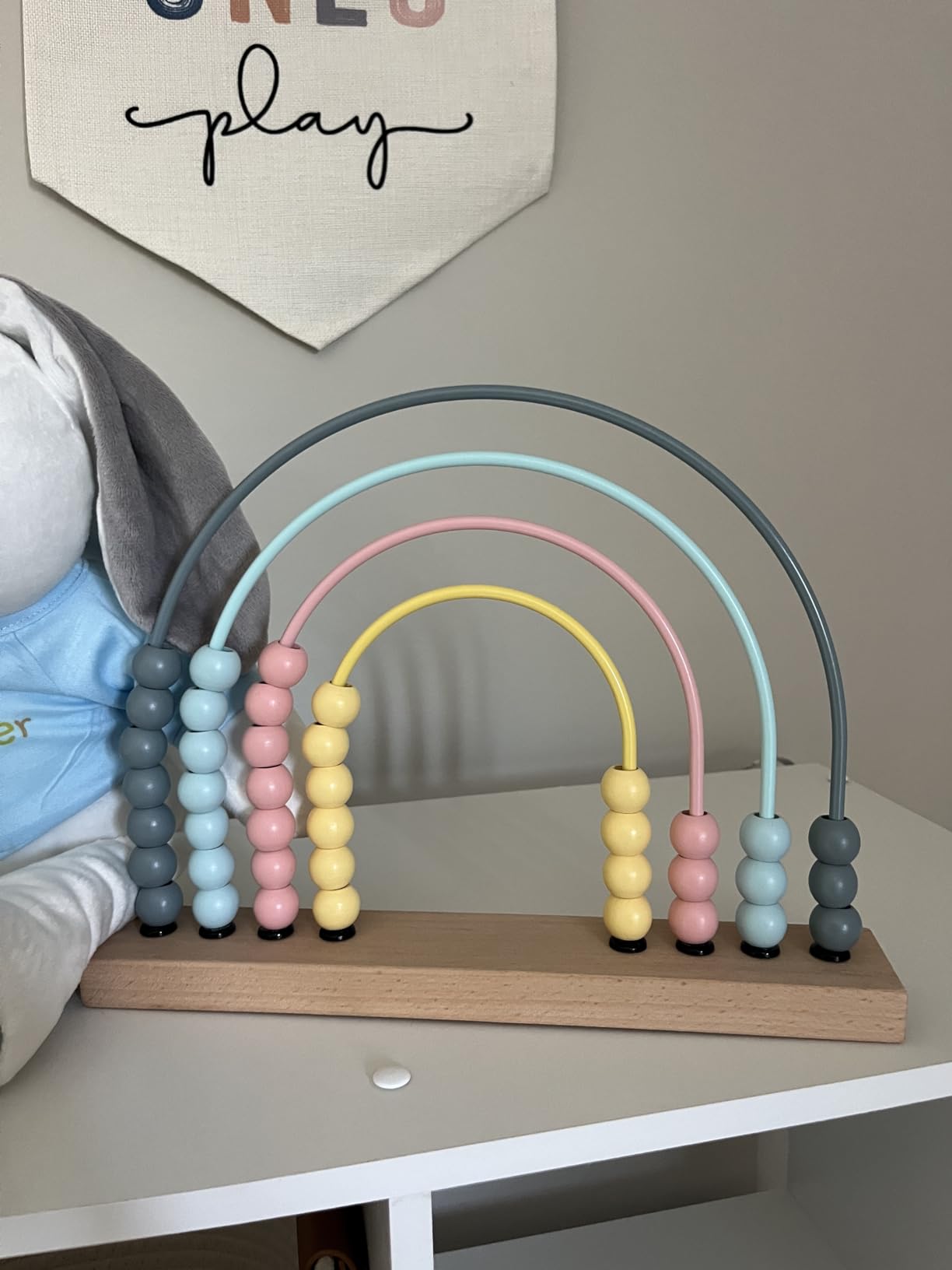 ibwaae Wooden Rainbow Abacus Beads Counting Toys Kids Early Math Skills Montessori Educational Learning Games for Toddler customer photo 1