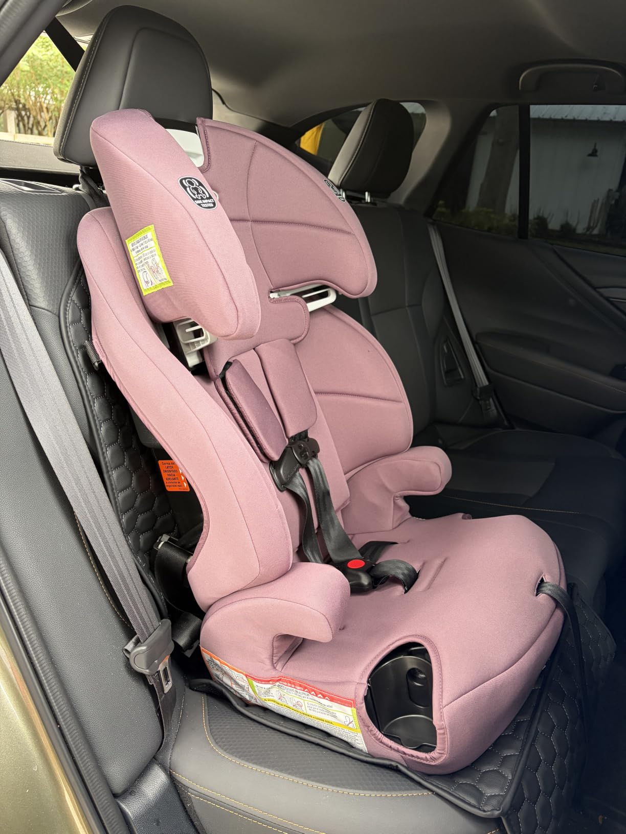 Owleys Premium Leather Car Seat Protector for Child Car Seat Cover from Dirt Scratches - Infant Car Seat Protector for Back Seat/Front Booster Seat Protector Under Baby Car Seat Waterproof 1pc Hexy customer photo 1