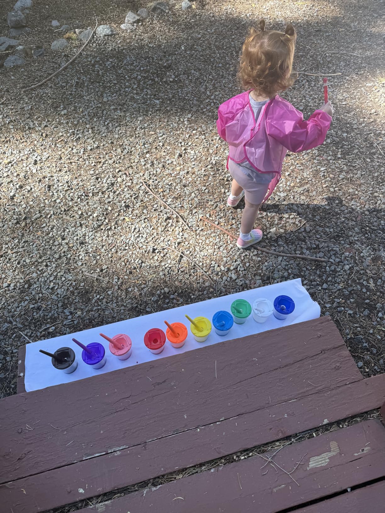 The Mega Deals Kids Painting Set - Washable Non-Toxic Finger Paints (10 Colors of 2 oz) with 10 Paint Cups & 10 Brushes Mess-Free Toddler Art Supplies Painting Kit for Kids Gift Bundle customer photo 1