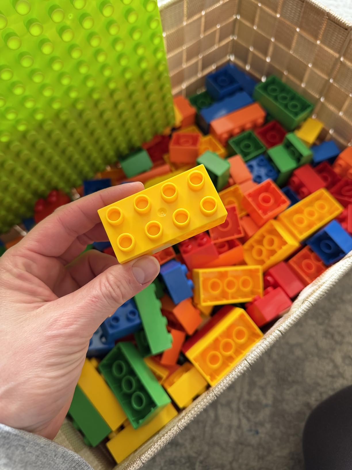 Building Blocks for Toddlers 2-5 Including a Baseplate, 150 Piece Big Building Blocks for Kids, Block and Bricks Set Educational Toys for Children Boys Girls All Ages, Compatible with All Major Brands customer photo 1