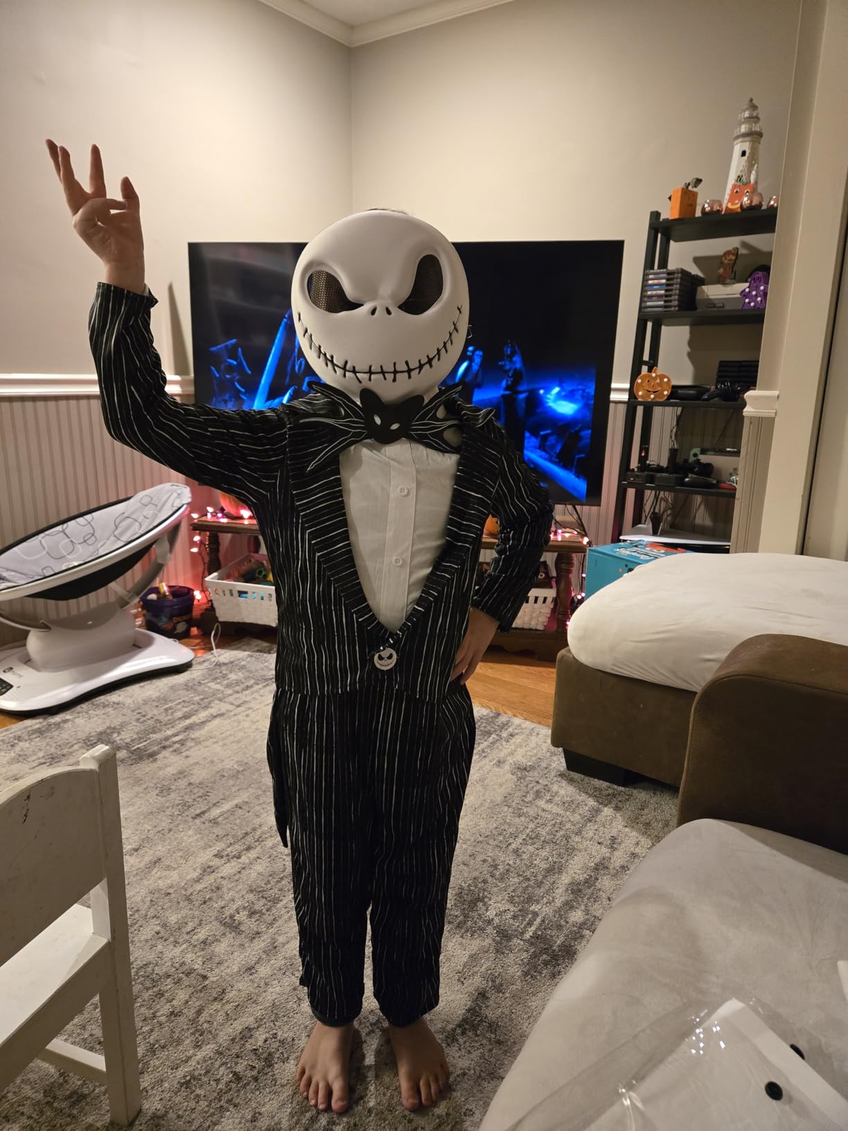 Spirit Halloween The Nightmare Before Christmas Toddler Jack Skellington Costume | Officially Licensed | Disney | Tim Burton customer photo 2
