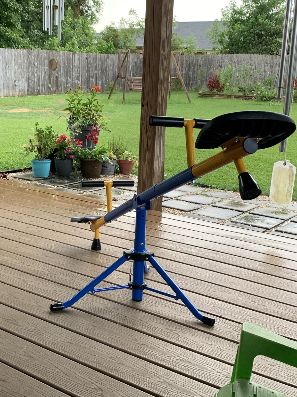 Stargo Swivel Teeter Totter Indoor for Toddlers Age 2-5, 360 Seesaw Frame Expands for Kids Outdoors for Ages 4 5 6 7 8 9 10, Outside Toys Playground Equipment customer photo 1