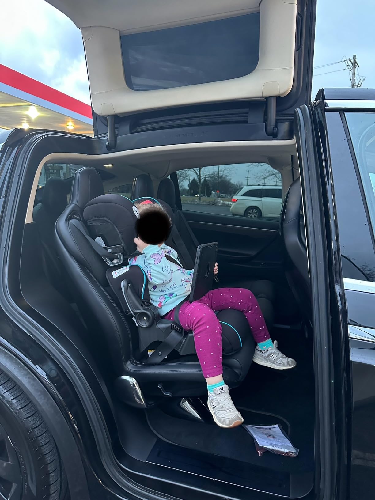 Baby Trend Protect 2-in-1 Folding Booster Car Seat, Aqua Tech - Fold-Flat Travel-Ready Design, Lightweight Build, Belt-Positioning Comfort customer photo 2