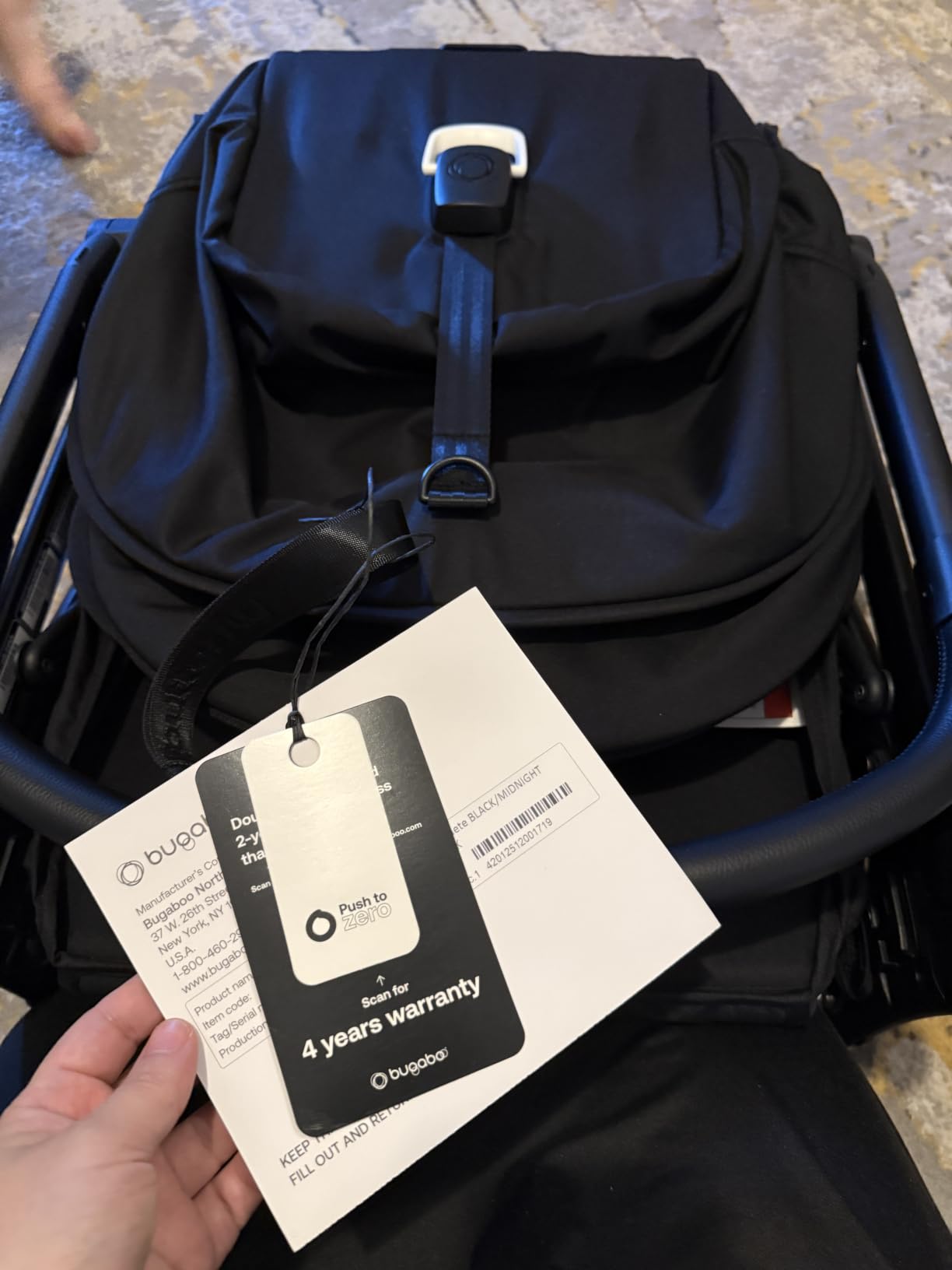 Bugaboo Butterfly - 1 Second Fold Ultra-Compact Stroller - Lightweight & Compact - Great for Travel - Midnight Black customer photo 1