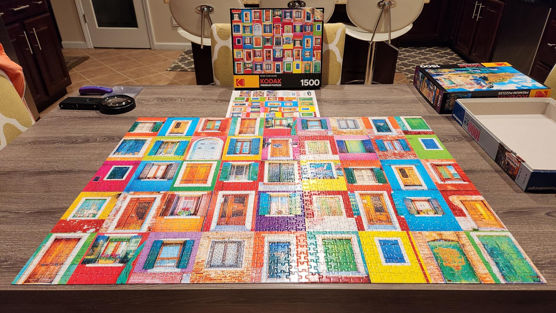 RoseArt - Kodak Premium - Colorful Windows and Doors of Burano - 1500 Piece Jigsaw Puzzle for Adults customer photo 1