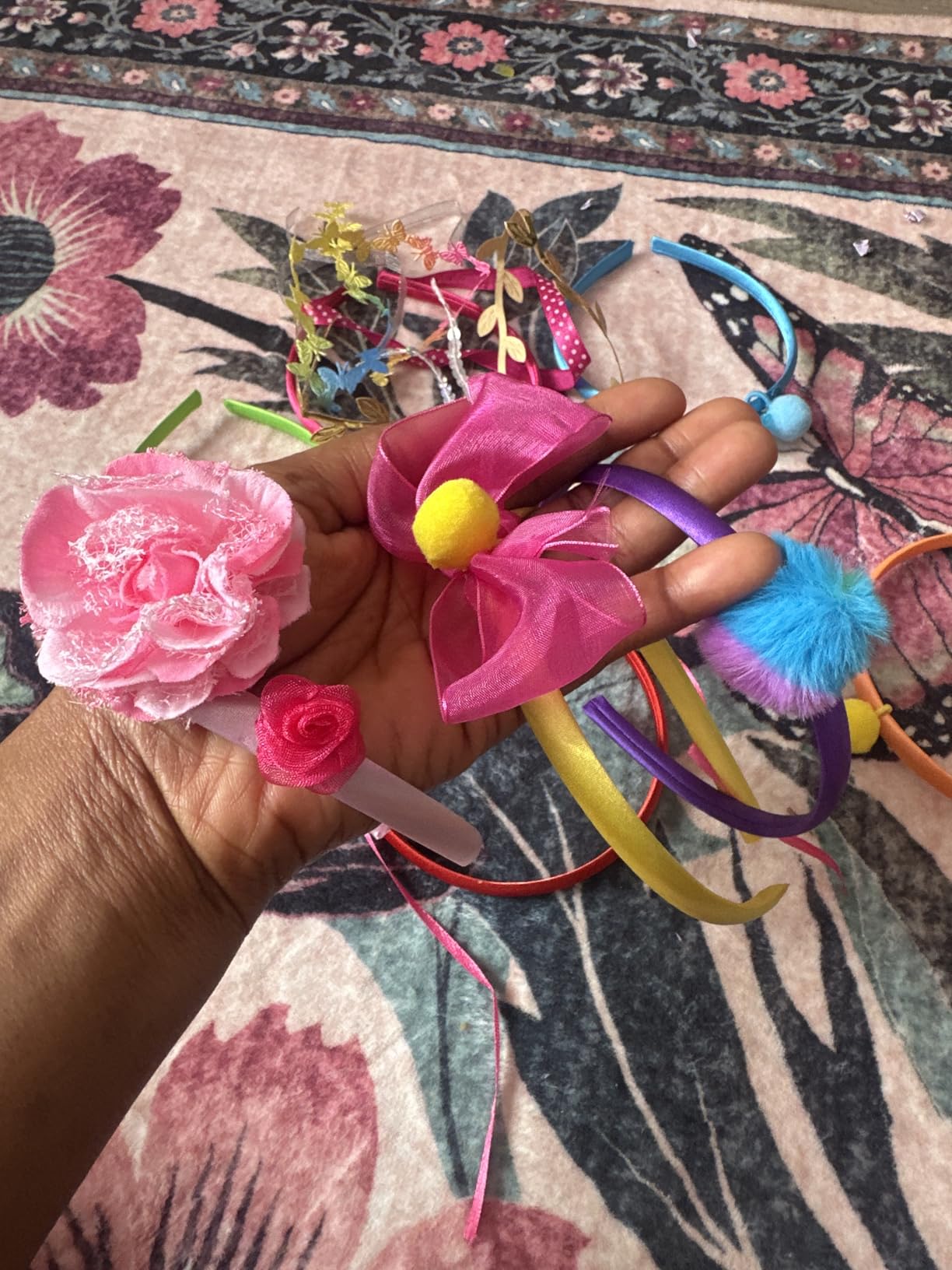 Pretty Me Headband Making Kit for Girls - Arts & Crafts Easter Gift - Make Your Own Fashion Headbands for Kids - DIY Hair Accessories - Gift for Ages 5-12 Year Old Girl - Little Kids Art & Craft Gifts customer photo 1