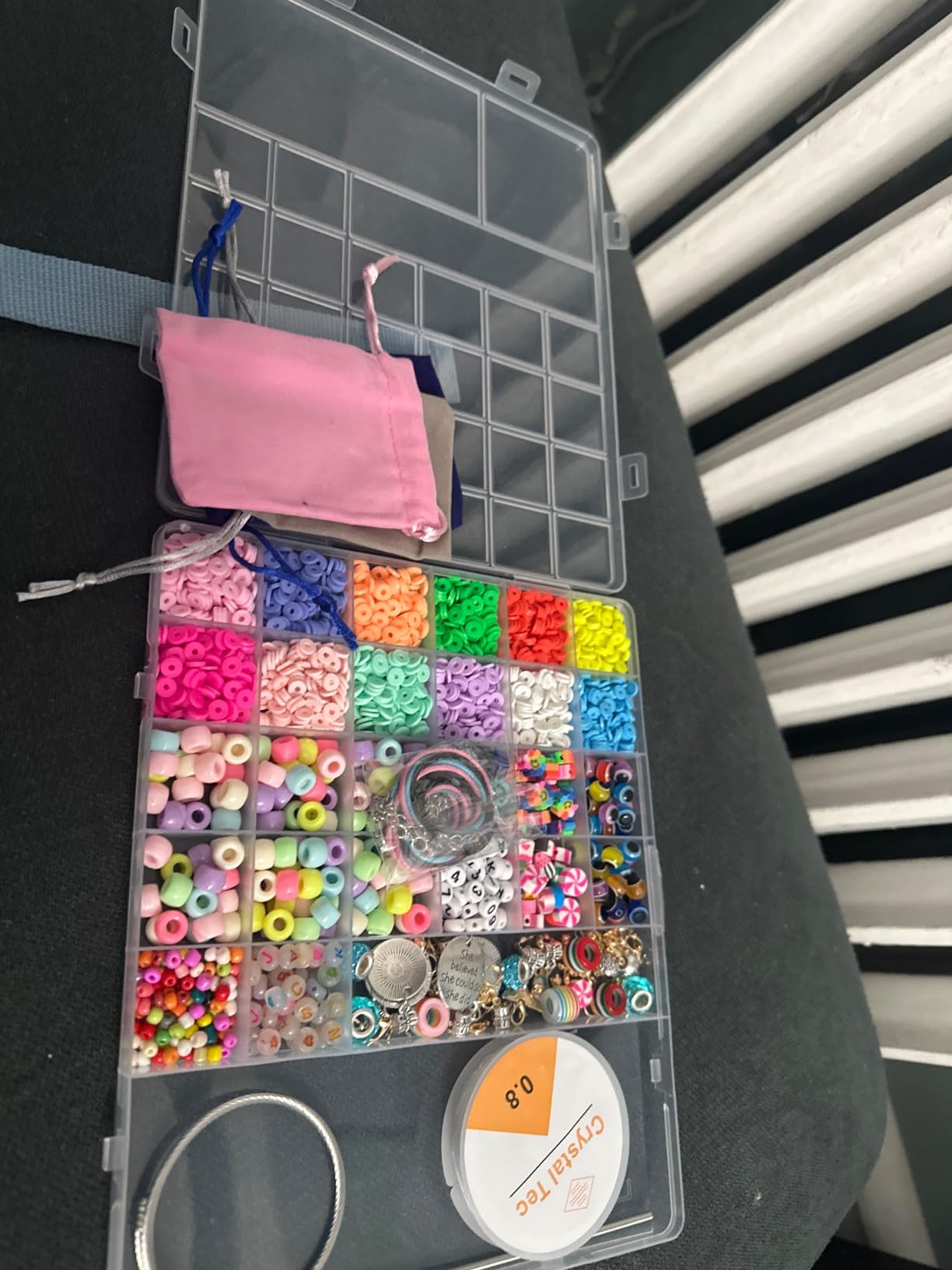 leitait Girls Toys Bracelet Making Kit -3400pcs Charm Jewelry Making Kit Supplies,Unicorn/Mermaid Crafts Birthday Christmas Gifts for Girls Ages 5 6 7 8 9 10 11 12 Years Old customer photo 2