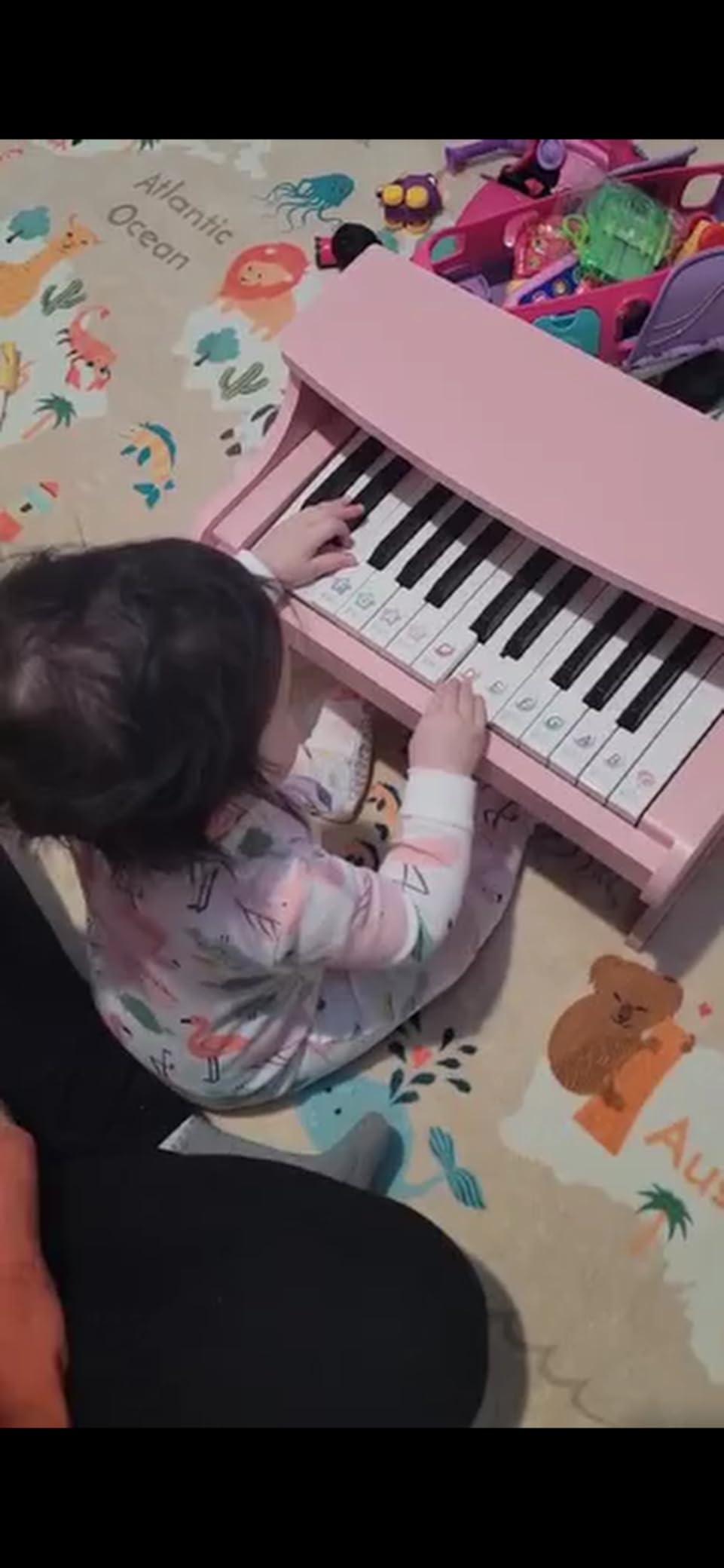 ZIPPY Kids Piano Keyboard, 25 Keys Digital Piano for Kids, Mini Music Educational Instrument Toy, Wood Toy for Toddlers (Walnut) customer photo 1