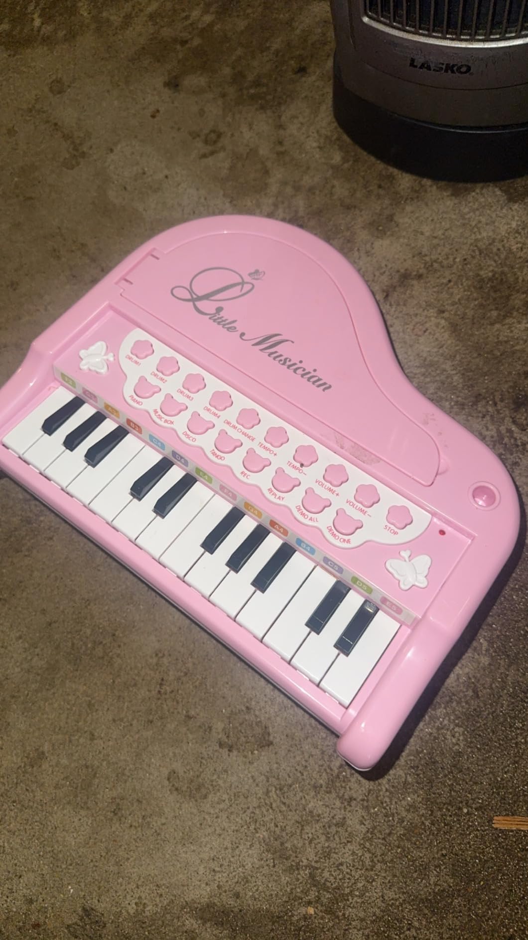 31 Keys Piano Keyboard Toy for Kids, Pink Musical Piano Toy for Toddlers with Microphone and Stool customer photo 2