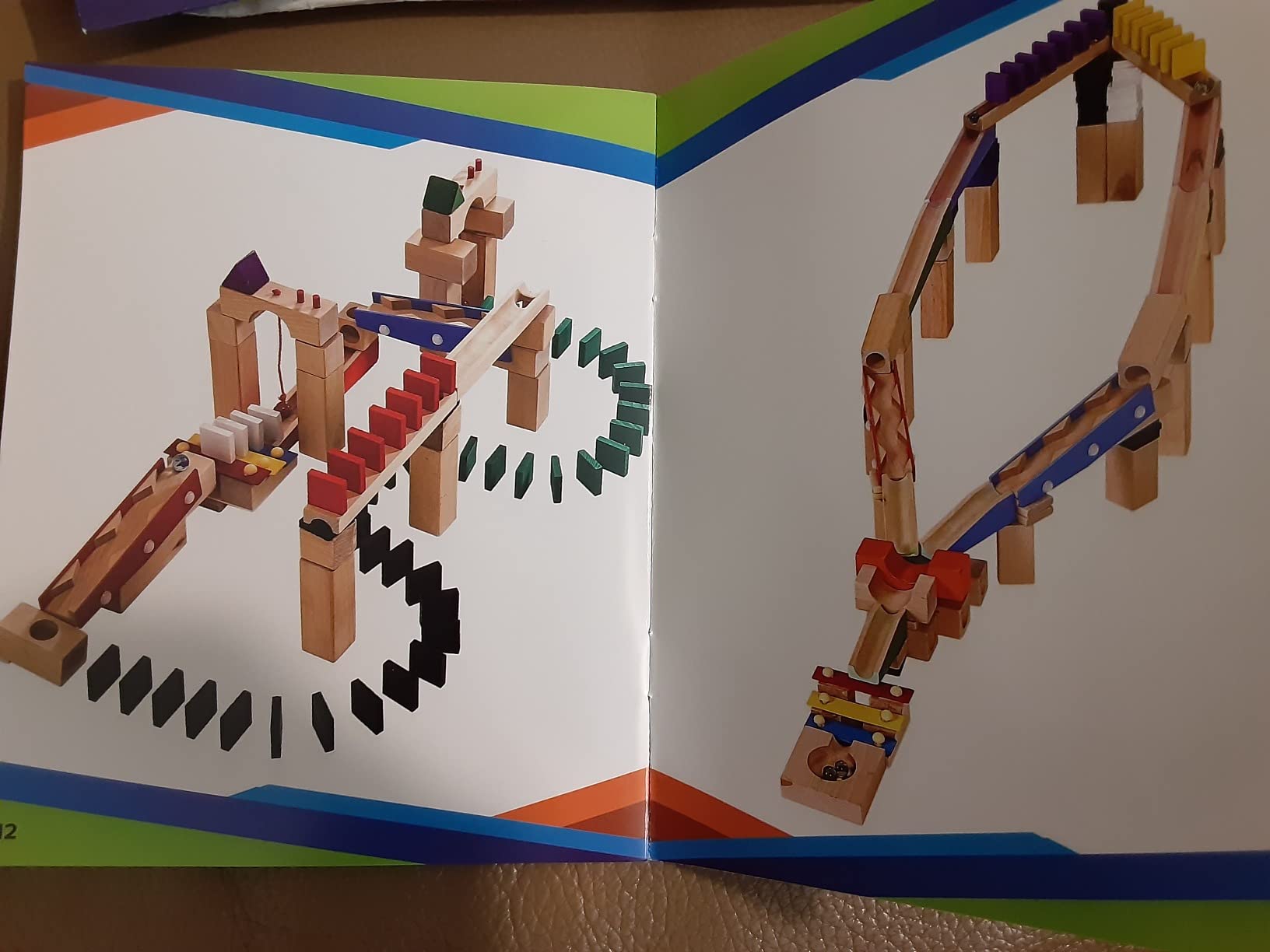 Calmado 200 pcs Marble Run Wooden Set / Ball Track Set for Kids / Girls / Boys Made of Beech Wood + Bag + Instructions customer photo 2