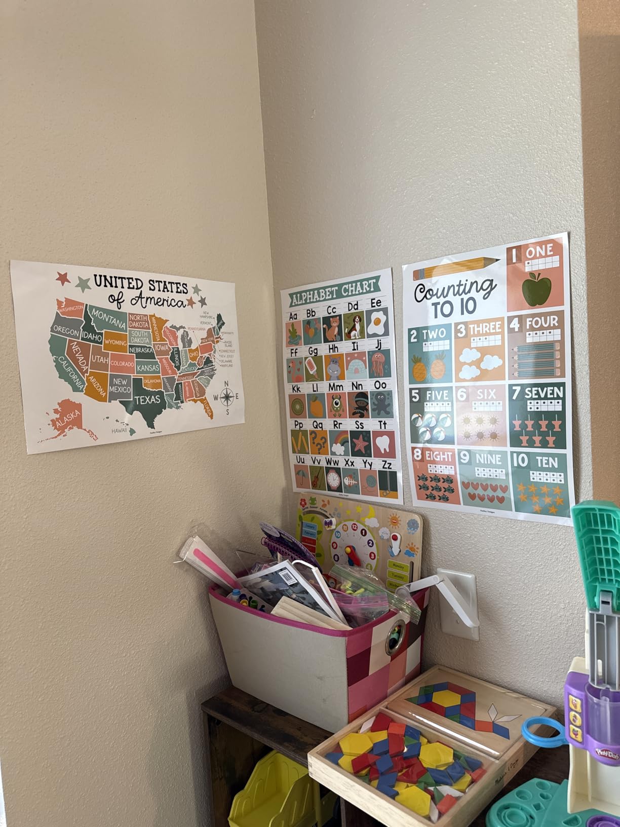 Hadley Designs 16 Educational Posters for Classroom Decor - Boho Educational Posters for Toddlers 1-3, Toddler Learning Posters for Kids Ages 3-5, Kindergarten & Preschool Classroom Must Haves customer photo 1