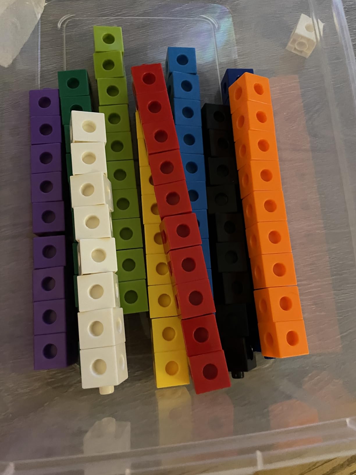 Coogam Math Manipulatives, Math Game for Kids 3-8 with Number Counting Snap Linking Cube, 1st Grade Math Flashcards Toy Gift for Preschool Learning customer photo 1