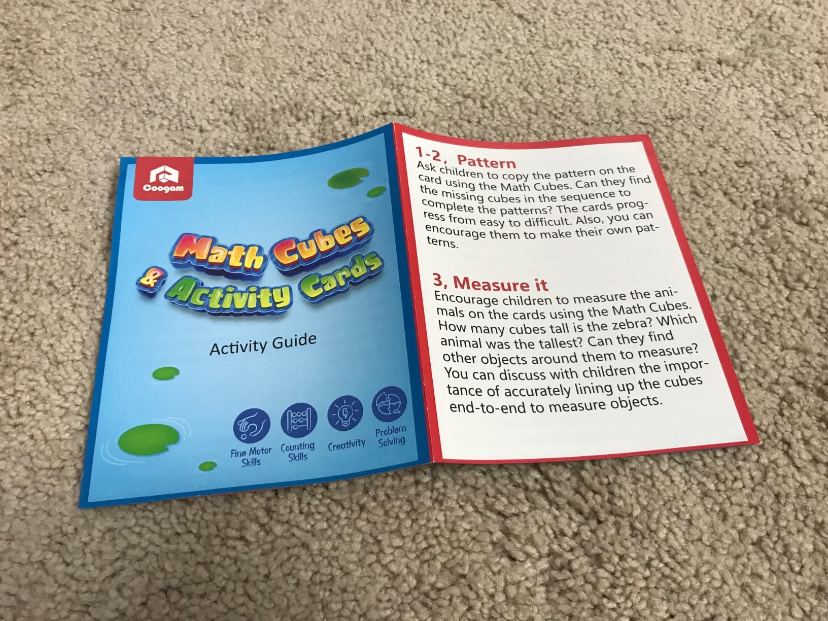 Coogam Math Manipulatives, Math Game for Kids 3-8 with Number Counting Snap Linking Cube, 1st Grade Math Flashcards Toy Gift for Preschool Learning customer photo 2