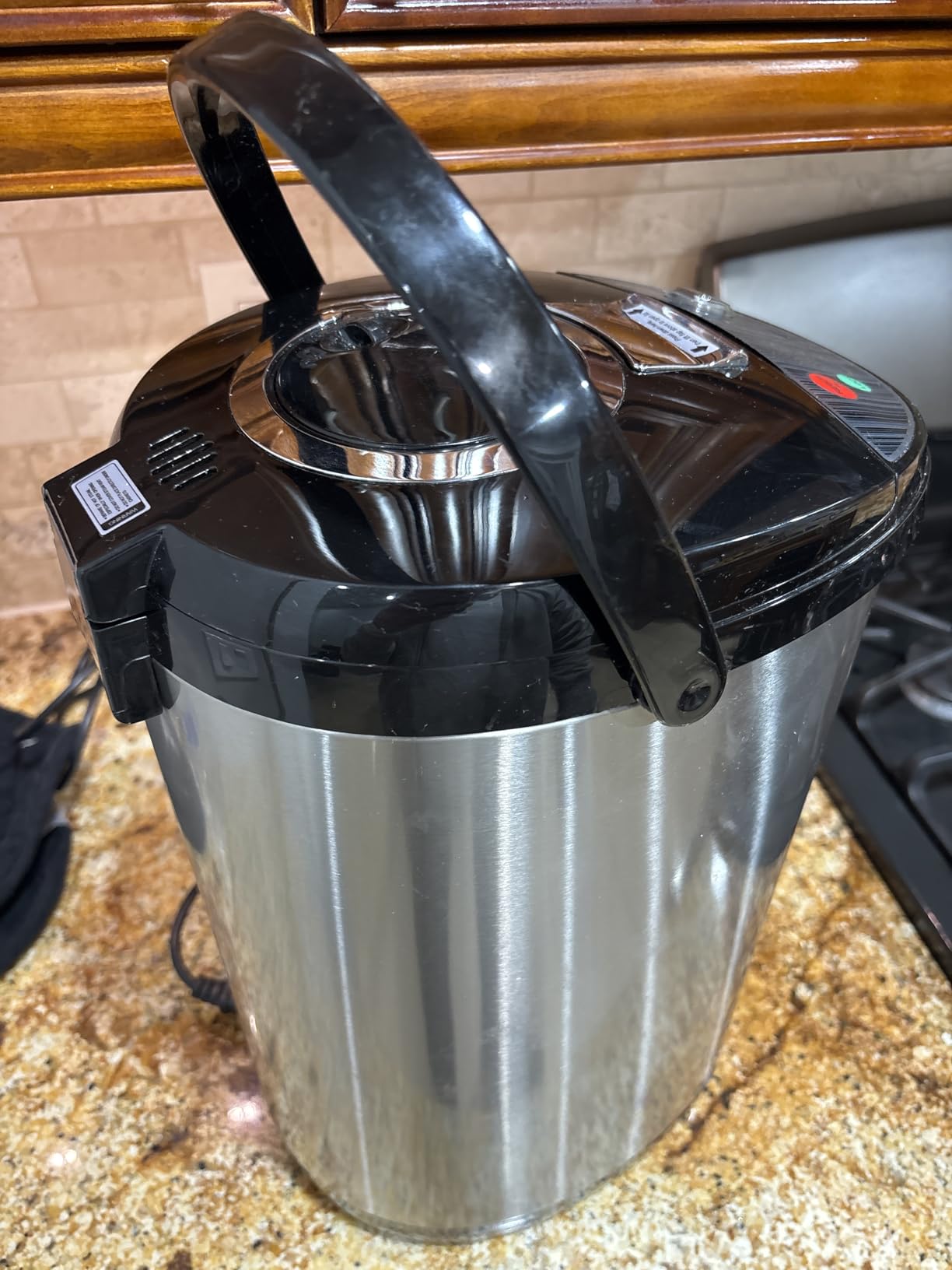 NutriChef Hot Water Urn Pot 3.38 QT, Insulated Stainless Steel Hot Water Dispenser & Boiler, Auto & Manual Dispense, Safety Lock, Electric Kettle customer photo 2