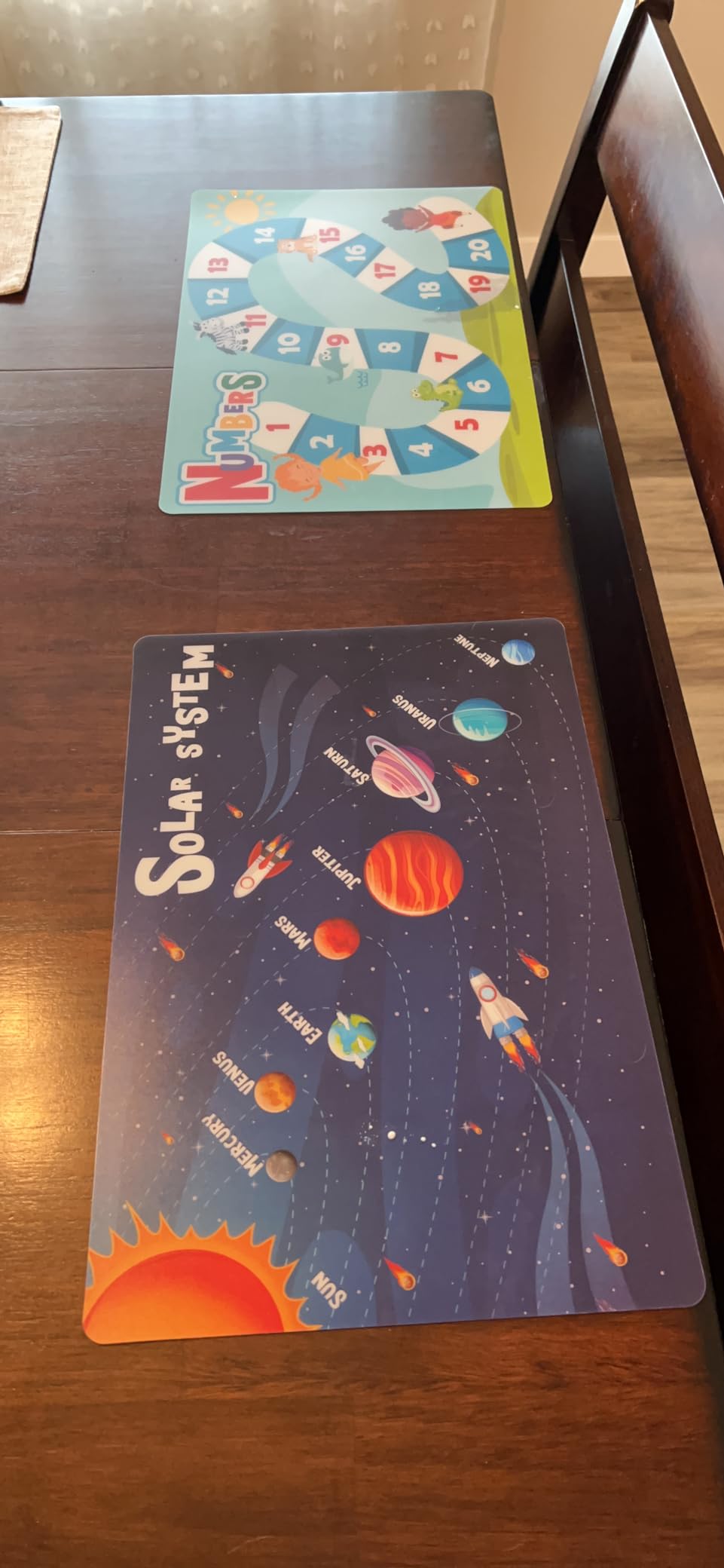 Hapinest 6 Pack Reusable Non Slip Educational Placemats for Kids & Toddlers customer photo 1