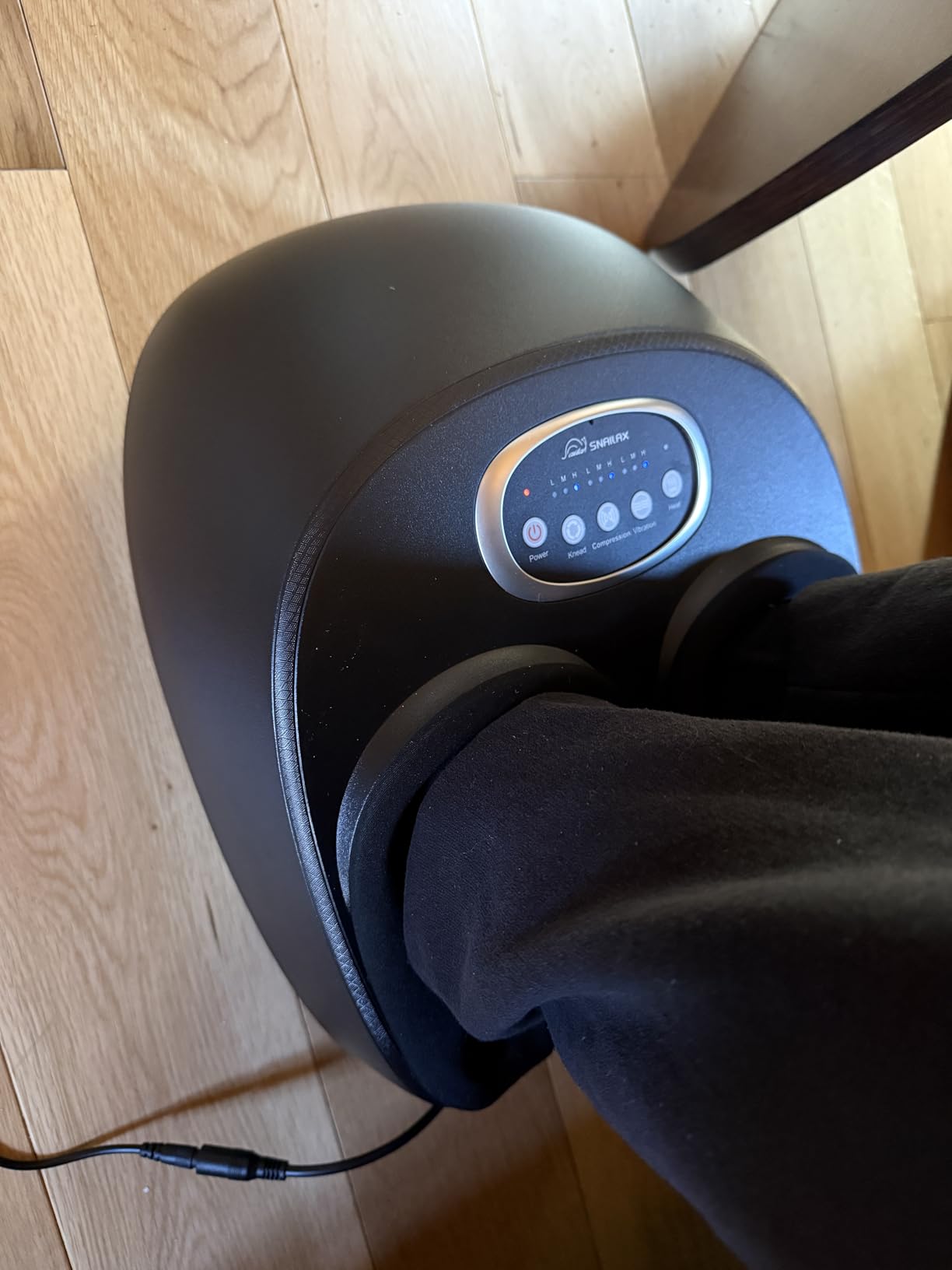 Snailax Shiatsu Foot Massager with Heat, FSA Eligible, Kneading, Compression, Vibration, Feet Massage Machine for Plantar Fasciitis, Neuropathy, Foot Warmer, Gifts for Women Men,Size 13 customer photo 1