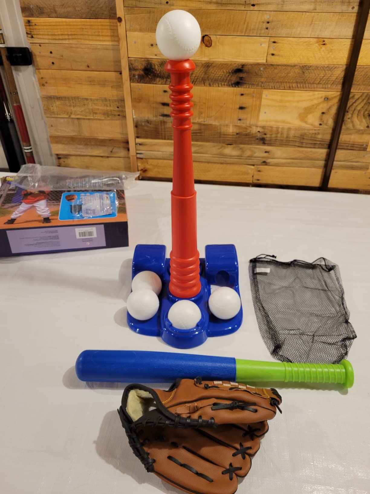 TOY Life Tball Set for Kids 3-5 & 5-8 - Toddler Baseball Tee and Bat Set with Glove & 6 Balls - Ideal Boy Toy Gift for Outdoor Play and Beginner Training customer photo 2