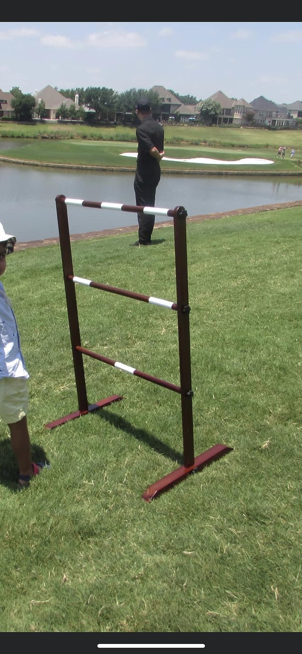 SWOOC Games - Premium Wooden Ladder Ball Game Set (Weather Resistant) - with 10+ Games & Carrying Case - Easy, No Tool Set Up customer photo 1