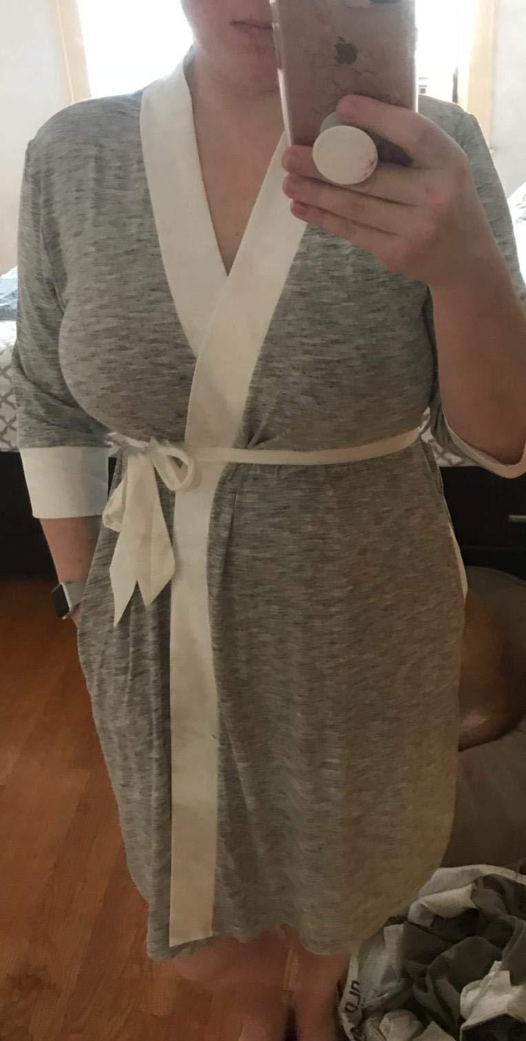 Kindred Bravely Emmaline Maternity & Nursing Robe Hospital Bag/Delivery Essential customer photo 2