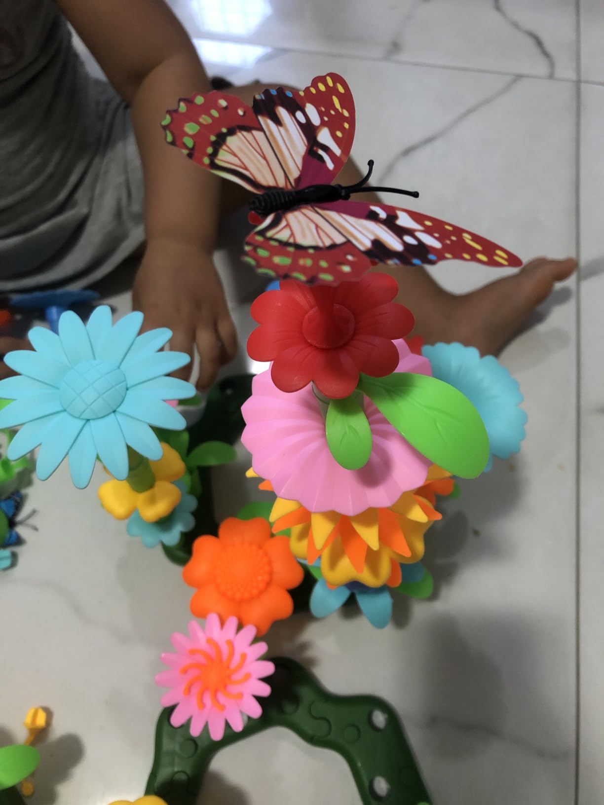 156 PCS Insect Flower Garden Building Educational STEM Learning Pretend Play Gardening Set customer photo 1