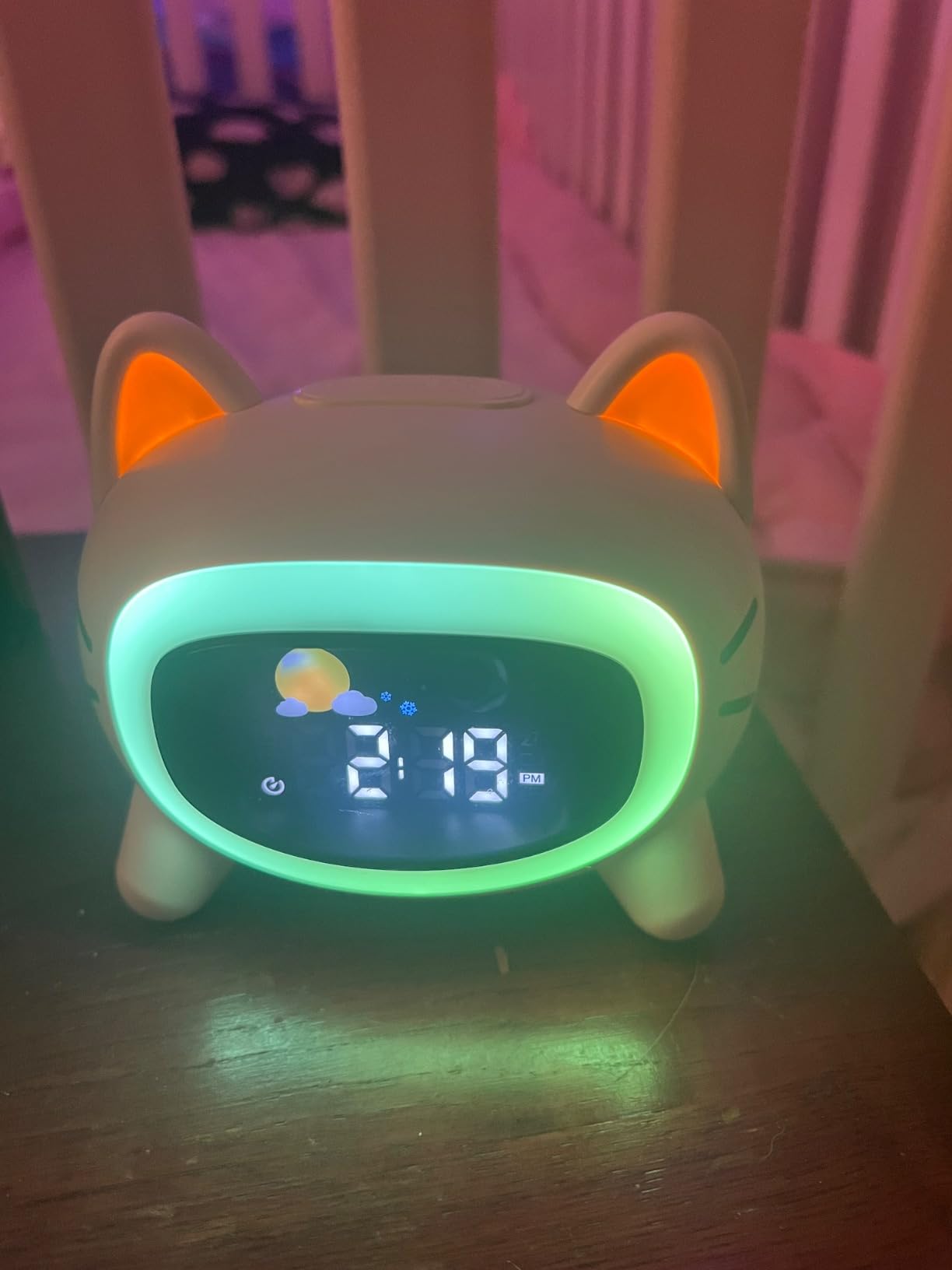 ANALOI Kids Alarm Clock Ok to Wake Alarm Clock for Kids, Toddlers Night Light Clock for Bedroom, Cat Alarm Clock with Sleep Training and Sound Machine, Birthday Gift for Boy Girls Children customer photo 2