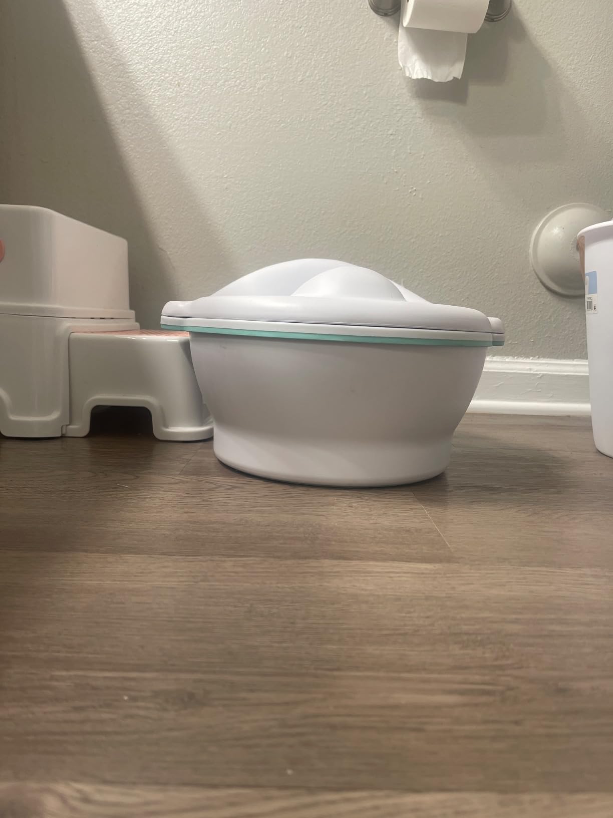 Frida Baby 3-in-1 Grow-With-Me Toddler Potty Training Toilet, Toddler Potty, Toilet Topper Training Seat and Step Stool, Easy-to-Clean Potty Training System customer photo 2
